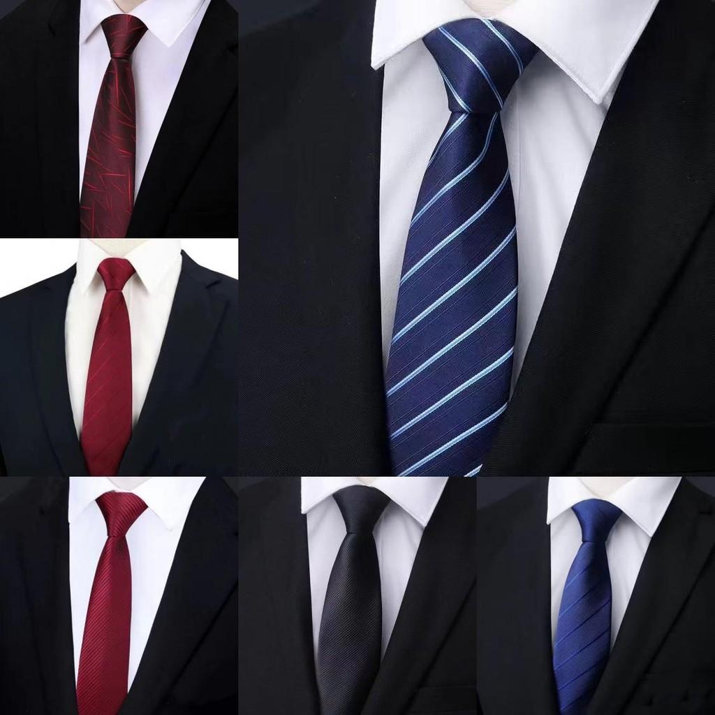 Men Stripes Pattern Tie With Polyester Fabric And Star Pattern For Formal Events