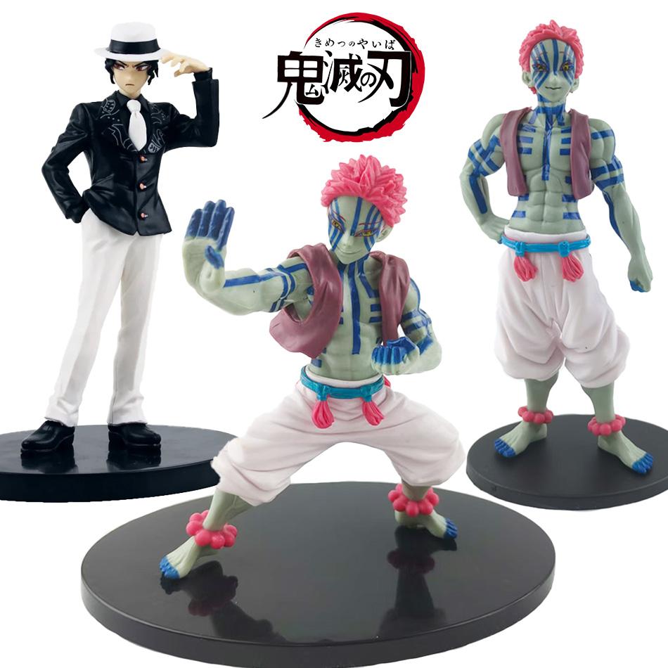 Anime Figure Demon Slayer Figures Slayer Akaza Doll Figurine Warrior Action Figure Model Toys Anime Model Figure Car Doll