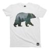 T-shirt Art Forêt d'Ours Coton Unisexe Homme Femme Tendance HIPSTER Urbain