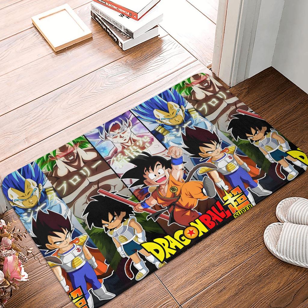 Dragon Ball Anime Front Door Floor Entrance Mats Outdoor  Bathroom Kitchen Doormat Toilet Carpet Rug