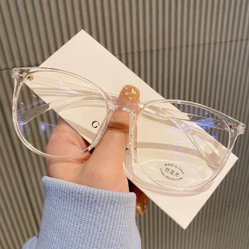 Women Round Myopia Glasses Fashion Trendy Short-Sighted Eyewear Anti-Blue Light Minus Diopter Eyeglasses Retro Hd Lens Glasses
