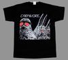 Carnivore retaliation 1987 crossover kort lange mouw nieuw zwart T-shirt 345XL
