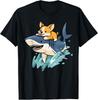 Corgi Shark Funny Corgi Riding Shark Dog Ocean Animal T-Shirt