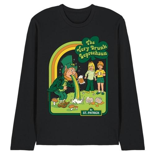 Steven Rhodes Unisex Adult The Very Drunk Leprechaun Long-Sleeved T-Shirt