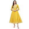 Stylum Women' Embroidered Long Kurta (Mustarddion5 Mustard, 6 )