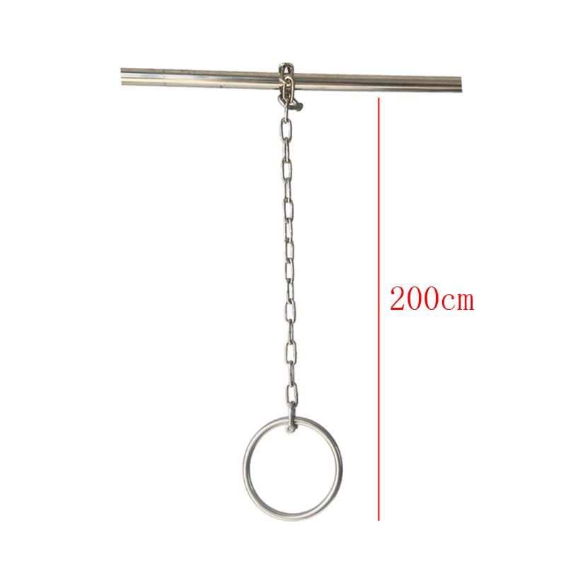 304 Stainless Steel Solid Welded Ring Swing Chain for Indoor/Outdoor Playgrounds - Suitable for Adults and Children