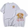 Sommar Ren Bomull Herr Dubbelsidigt Tryckt O-hals T-shirt Streetkläder Topp Lyxig Casual Kortärmad Herrkläder