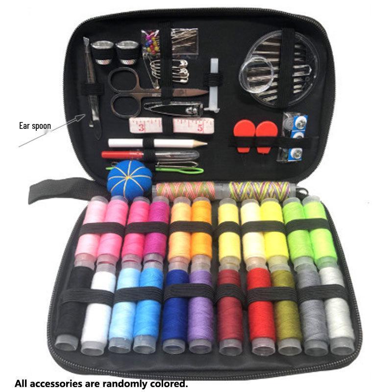 Portable Sewing Kit: 226-Piece Needle & Thread Set with Storage Box