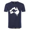 Cool Australia Map Kangaroo T Shirt Men Cotton Oneck Hip Hop Tops Harajuku Streetweaarr Australia Tshirt