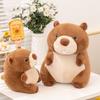 Simulation Stuffed Cartoon Groundhog Doll Fluffy Chubby Marmot Stuffed Toy  Decoration Gifts