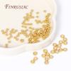Wholesale Metal Bulk Beads 18K Gold Plated Brass Round Corrugated Spacer Beads For Bracelet Necklace DIY Beading Jewelry Making