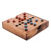 Wooden Mill Game - Nine Men's Morris - 2-Player Board Game - Compact Travel Box - Ages 6+