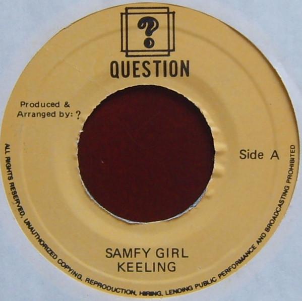 7inch Record KEELING BECKFORD Samfy Girl NONE Question Reggae Ska Dub Used