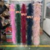 DIY Boa cu Pene de Struț Naturale 2 Metri 1 2 3 4 6 Straturi Boa cu Pene pentru Nuntă Petrecere de Crăciun Decorare Rochie Accesoriu Șal eșarfă