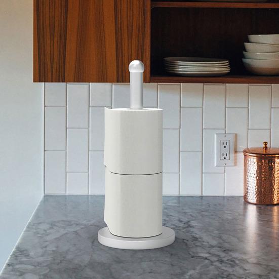 Countertop Paper Towel Holder with Weighted Anti-Slip Base Rust-Proof Corrosion Resistant Stainless Steel Paper Towel Holder