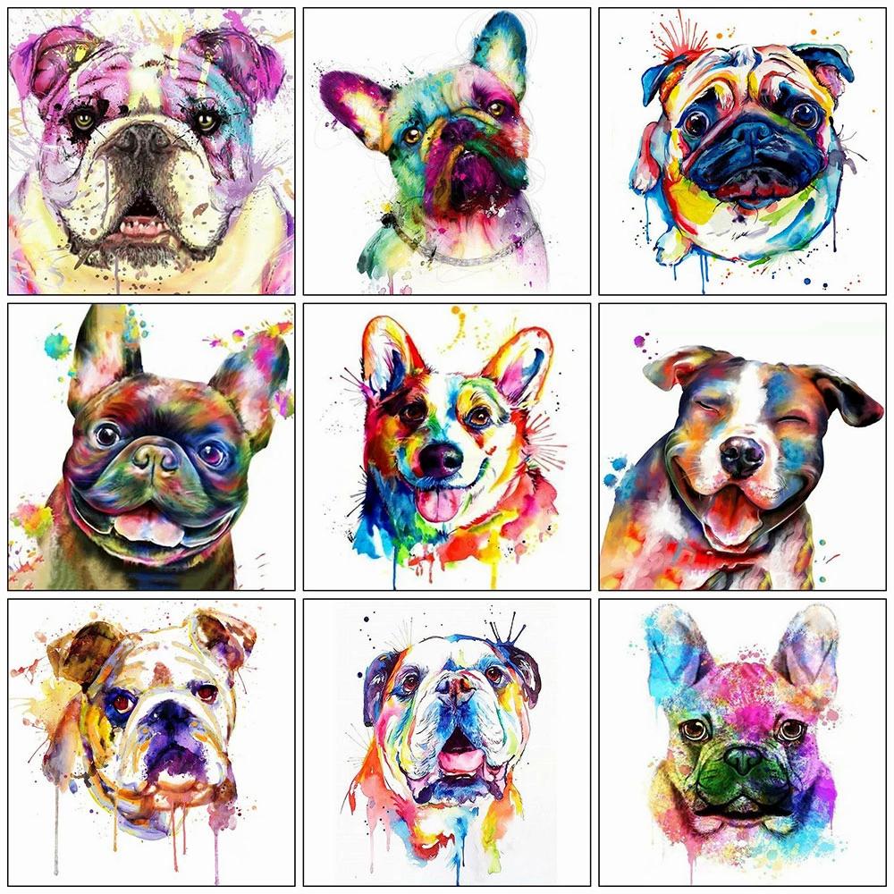 5D DIY Diamond Painting New Animal Diamond Embroidery Cross Stitch Dog Pictures Of Rhinestones Mosaic Home Decor