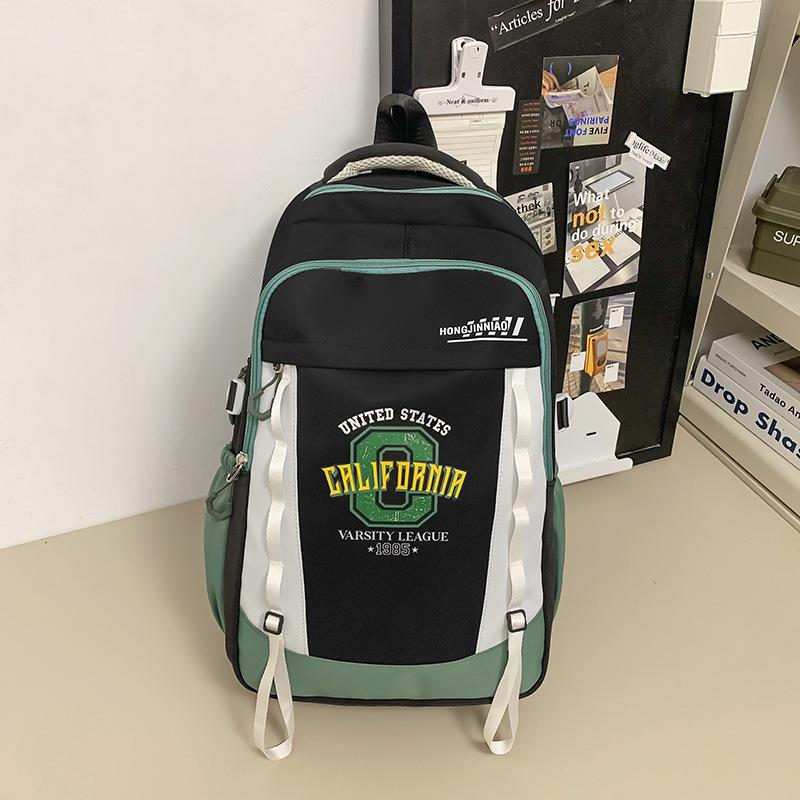 Schoolbag Unisex Large-capacity Personalized Tooling Style College Student Backpack Hong Kong Style Junior High School Student Backpack