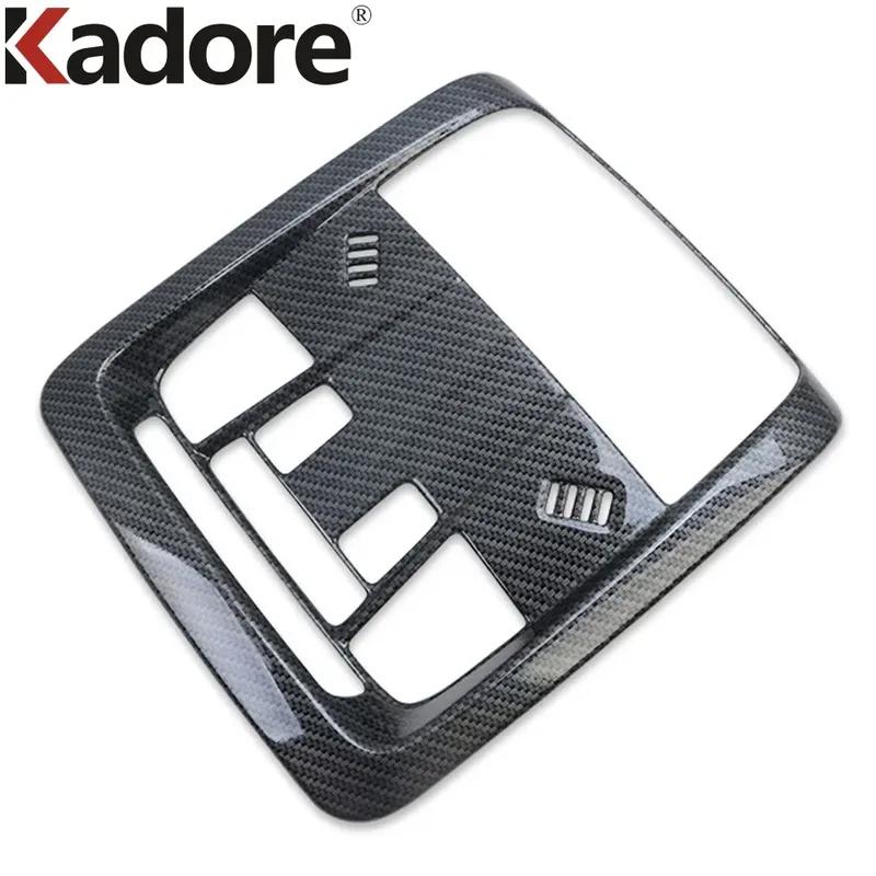 Car Front Roof Reading Light Lamp Panel Cover Trim For Chevrolet Holden Equinox 2018- Carbon Fiber Interior Accessories