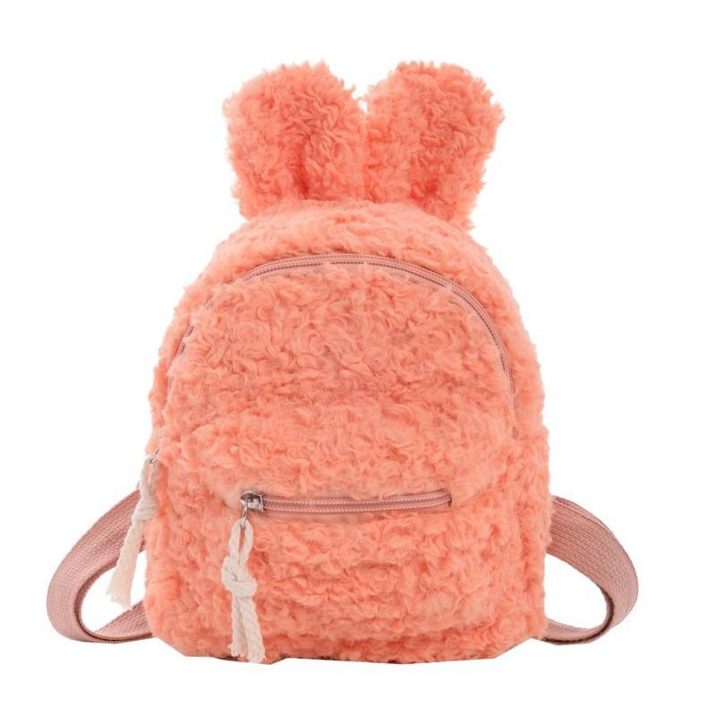 Childrens Plush Cartoon Backpack With Breathable Material For Kindergarten
