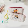 Large Capacity Pencil Pouch Embroidered Dog Student Stationery Bag Lovely Dog Pen Bag Children