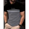 Nieuw Heren Modieus Casual T-shirt met Ronde Hals en Korte Mouwen