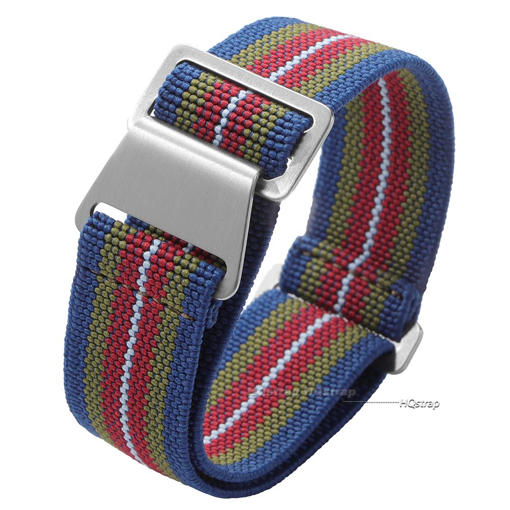 Universal Nylon Watch Strap Smart Watch Fabric Wristband Parachute Bag Elastic 20mm 22mm Watchbands Man's Sport Watchband