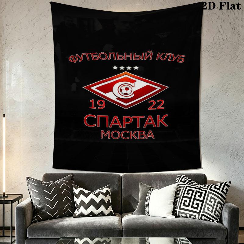 Spartak Moscow Glory Wall Hanging Printed Fabric Blanket Decorative Tapestries for Bedroom Living Room Home Decor