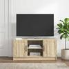 TV Cabinet In Sonoma Oak 102 X 34.5 X 47 Cm Particleboard