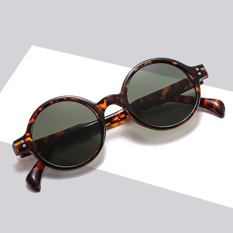 Round Vintage Sunglasses Women Brand Designer Fashion Ocean Color Mirror Lens Sun Glasses Female Outdoors