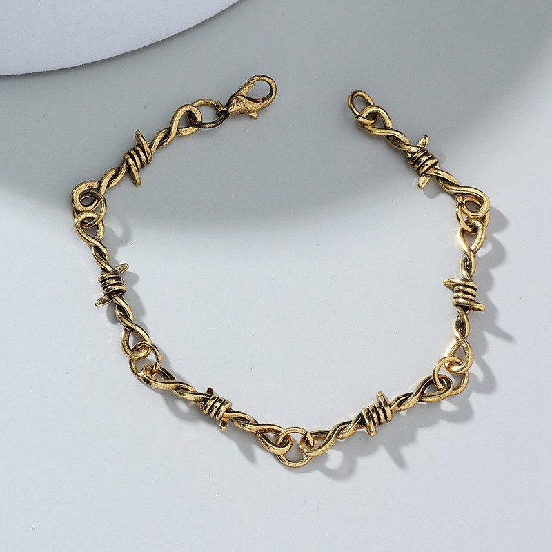 Accessories Barbed Wire Small Wire Thorns Chain Gothic Punk Style Brambles Necklace Hip-hop