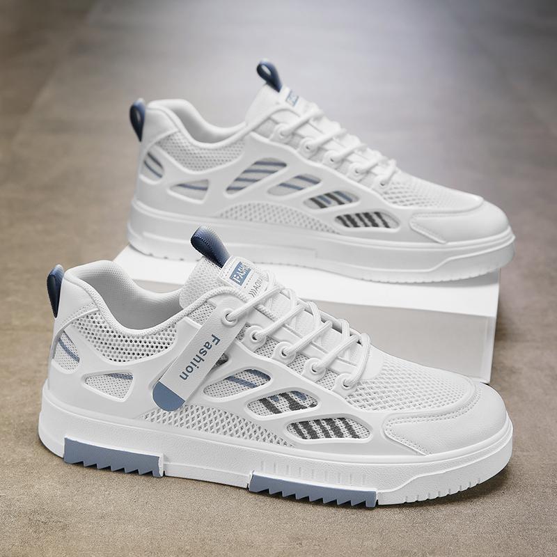 New summer breathable mesh casual board shoes heightening soft-soled sports little white tide shoes