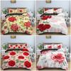 Luxury And Comfortable Floral Pattern Duvet Cover Set With Duvet Cover And Pillowcases King Queen Twin Sizes For All Ages