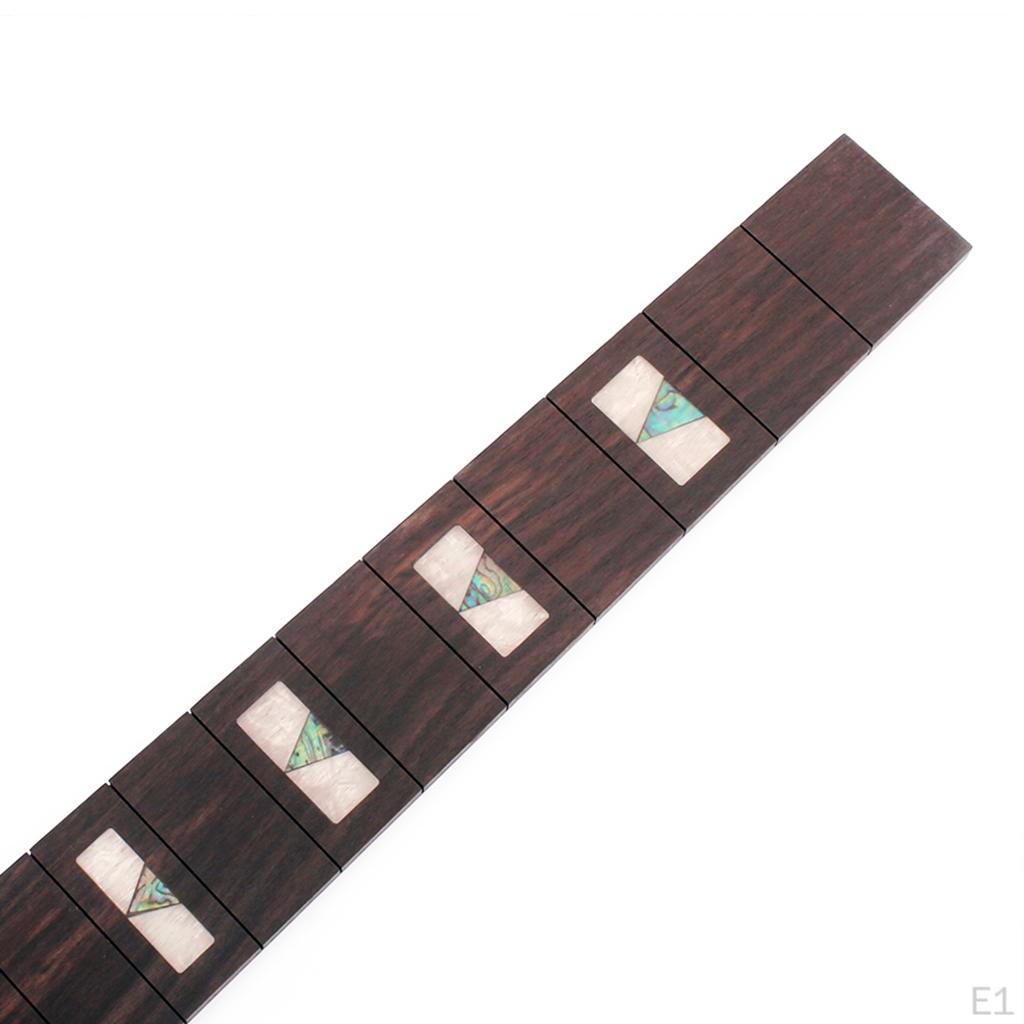 1" 20 Frets Acoustic Guitar Parts Solid Rosewood Fingerboard Fretboard