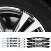 For 4pcs Car Wheel Hub Badge Decal Scala Kodiak Citigo Kamiq Roomster Rapid Yeti Karoq Kodiaq Octavia Fabia Superb Felicia VE6