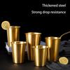Metal Drinking Tumblers Beer Wine Cups Stackable Cup Stainless Steels Drinking Cup Portable Teas Coffee Milk Beer Mug
