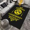 Borussia Dortmund Logo Teppich geeignet als rutschfeste Matte für das Wohnzimmer oder das Schlafzimmer Sofa
