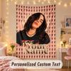 Custom Personalized Tapestry,Billie Eilish Print Custom Name Text Wall Art Hanging for Bedroom