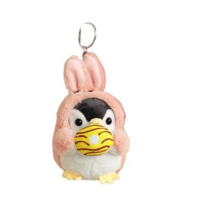 Süßer Pinguin Plüschtier mit positiver Energie Süßes Cartoon-Puppe Tasche Schlüsselanhänger zum Aufhängen Greifautomaten-Puppe