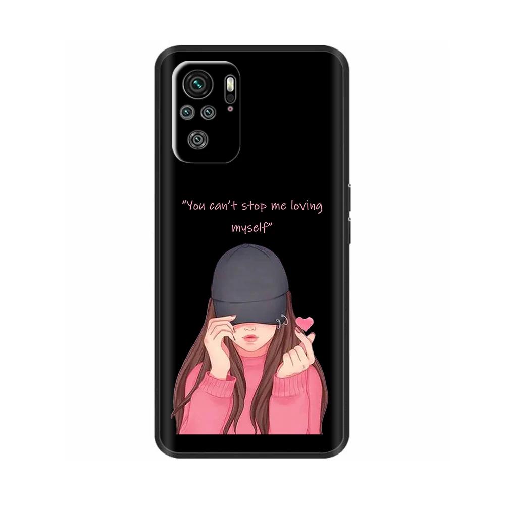 Süße Hülle Für Xiaomi Redmi Note 10 Note10 Pro Max Hülle Weiche Handy-Rückseite Für Redmi Note 10s 10Pro Fundas TPU-Stoßfänger Coque