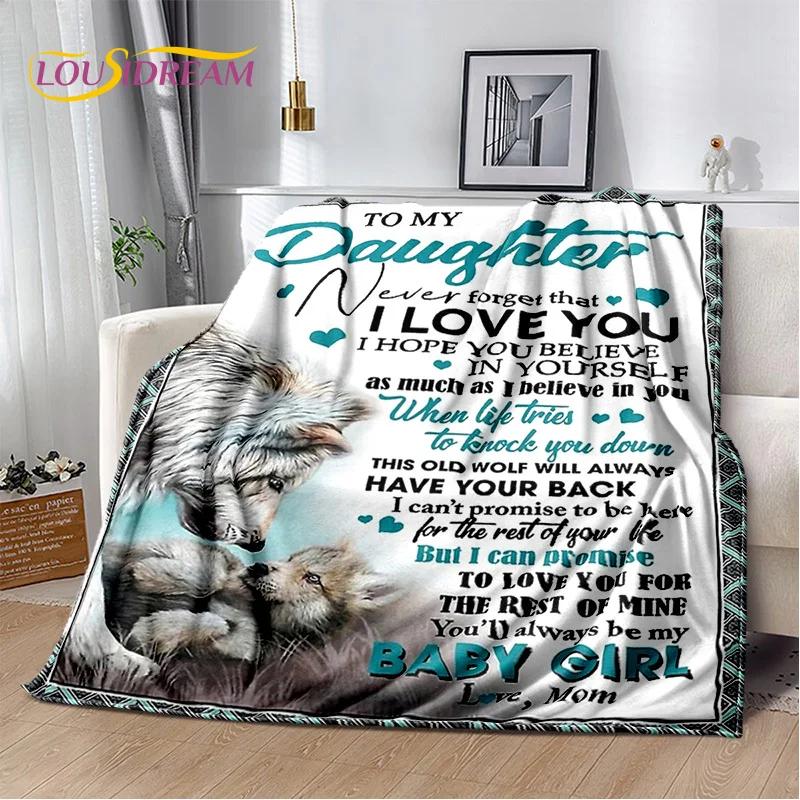 29 Estilos Nueva Manta de Regalo Para Mi Hijo Hija Nieta Carta Manta Suave para Hogar Dormitorio Cama Sofá Cubierta de Picnic