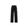 Nike Sportbekleidung Trend Unifarben Logo Bestickt Gerade Beine Freizeit Hosen Herren Unterteile Schwarz DX0001-010