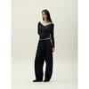 Anggae Nep Wide Denim Navy