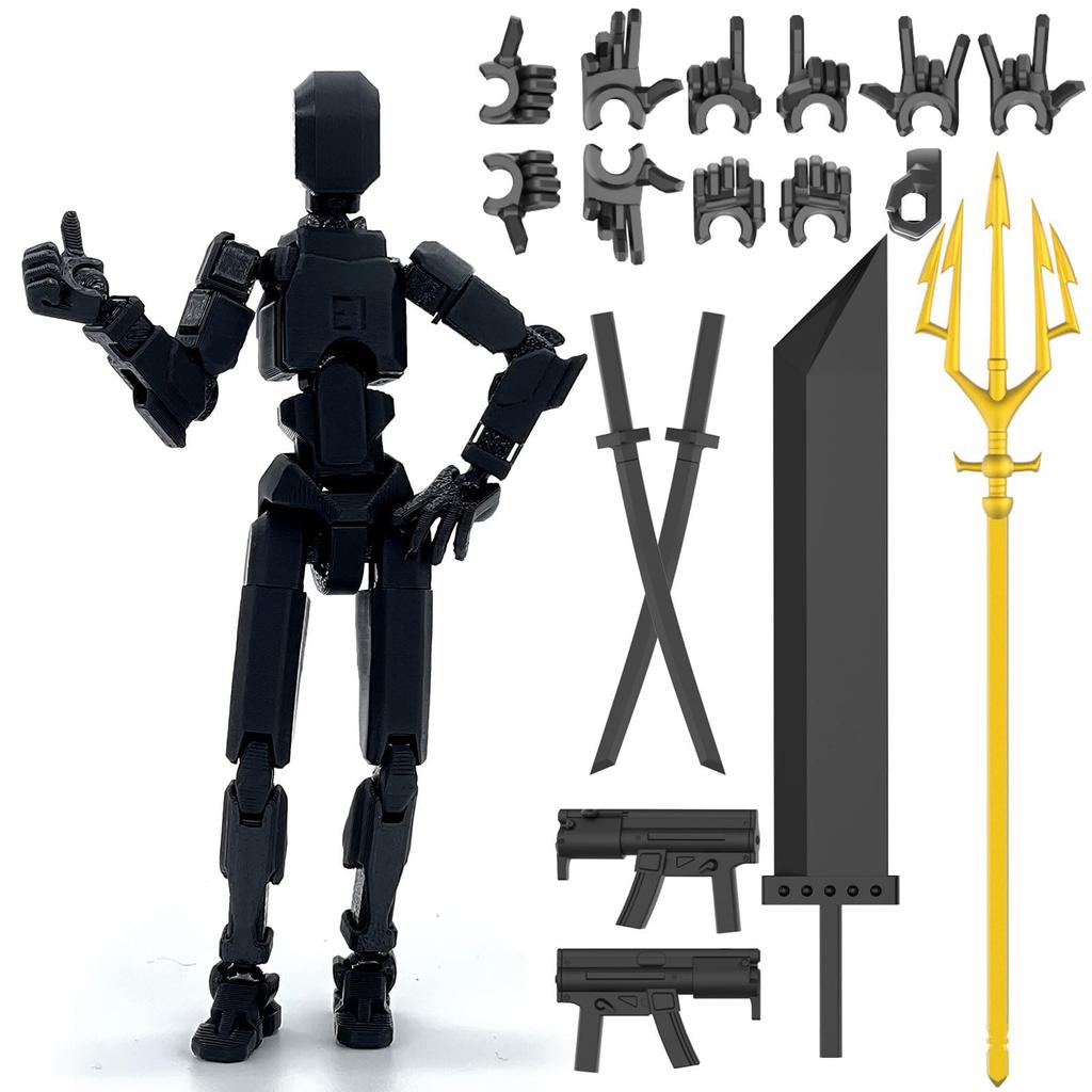 Doll 13-joint Movable 3D Printed Doll Toy 3rd Generation Dummy Doll DIY Full Body Decompression Artifact