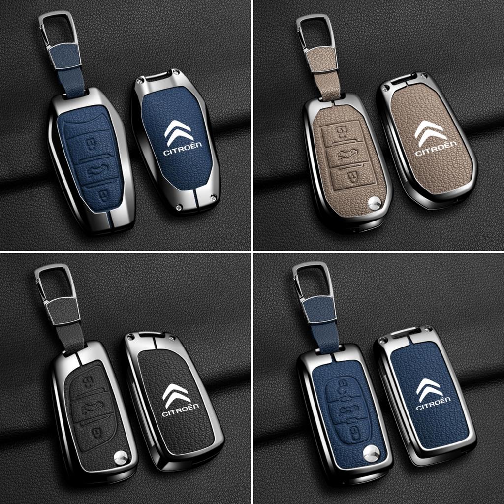 Zinc Alloy Car Flip Key Case Cover Shell Fob For Citroen C1 C2 C3 C4 C5 C6 VTS Xsara C-Crosser Berlingo Jumpy DS3 DS4 DS5 DS6
