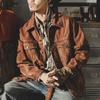 American Retro Denim Jacket Men's Loose Fitting Trend Handsome Work Jacket