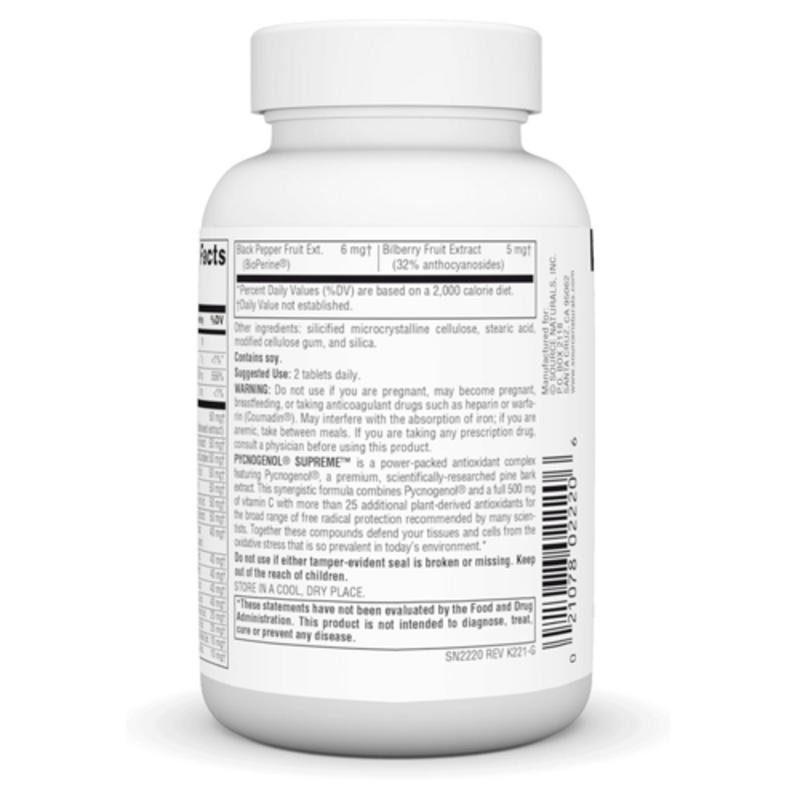 Source Naturals Pycnogenol 100mg 60 tablets