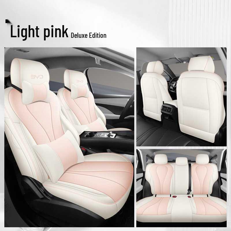 BYD Sea Lion Leather Seat Cushion - Fits 25 Car Models, All-Season, Breathable, Full Coverage.