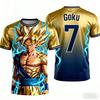 2026 Summer Dragon Ball Retro Fitness T-shirt Men's Oversized 3D