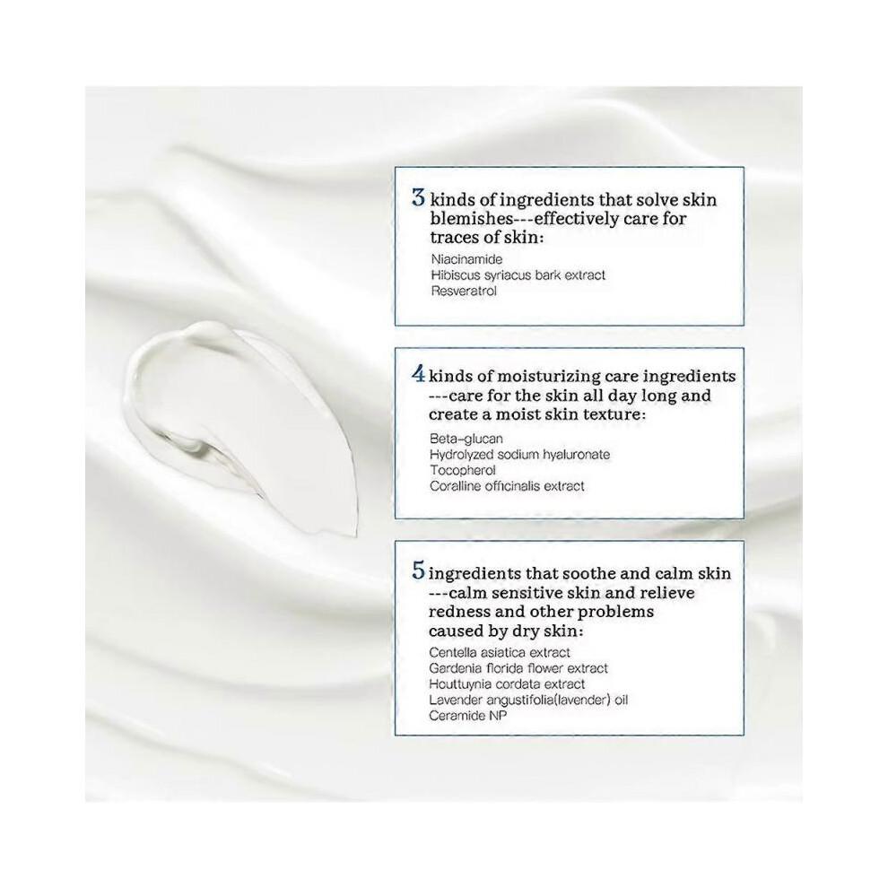 345 Relief Cream Daily Moisturizer for Acne-Prone Sensitive Skin Deep Hydrating Blemish Relief Anti-Aging Care