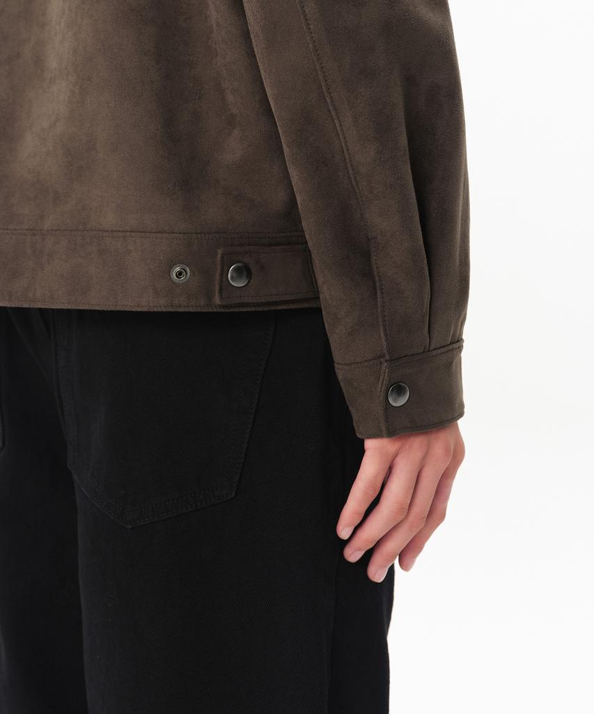 Musinsa Standard Synthetic Suede Trucker Jacket [Brown]